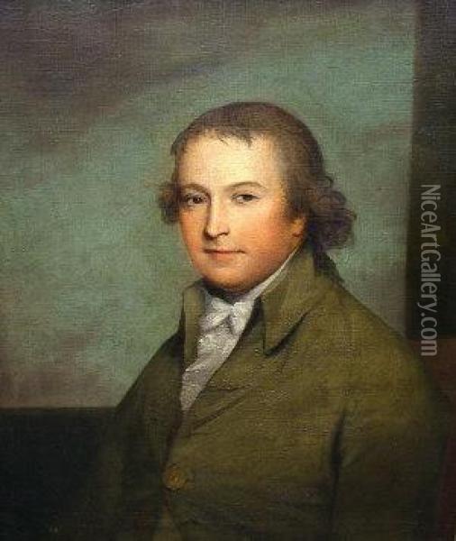 Portrait Of A Gentleman Oil Painting - John Opie