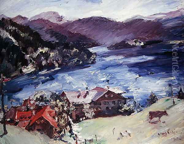 Walchensee, 1921 Oil Painting - Lovis (Franz Heinrich Louis) Corinth