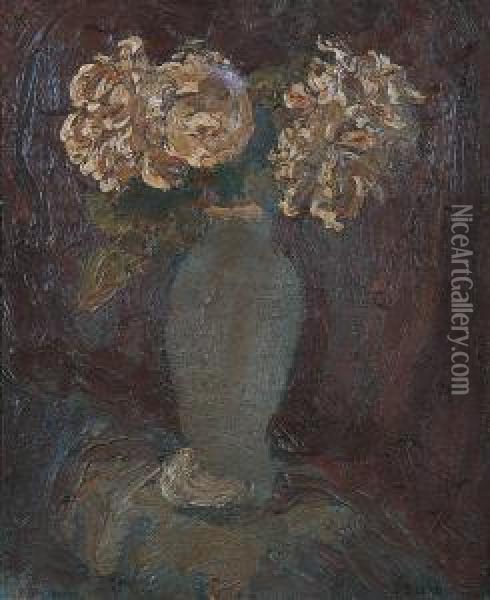 Vase De Fleurs Oil Painting - Georges Bouche
