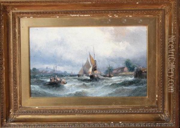 Off Hastings Oil Painting - William Georges Thornley