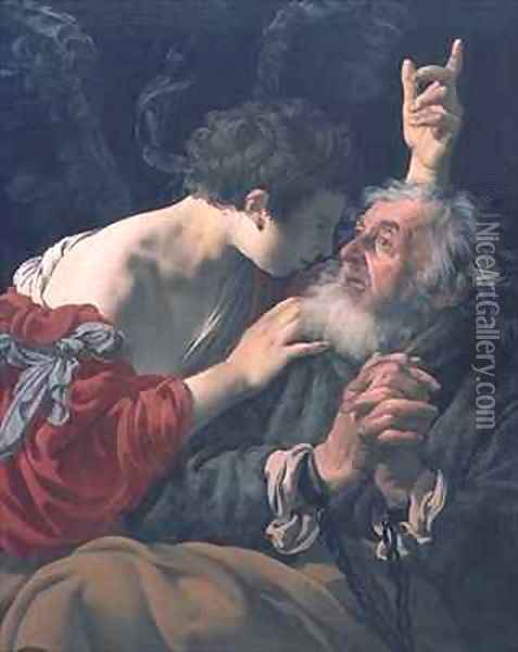 The Liberation of St. Peter Oil Painting - Hendrick Ter Brugghen