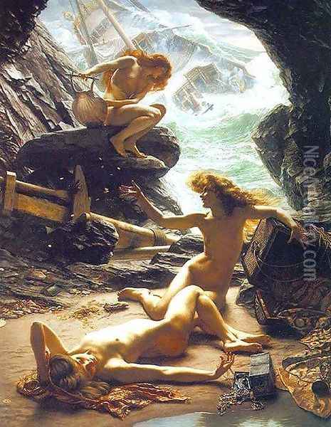The Cave of the Storm Nymphs Oil Painting - Sir Edward John Poynter