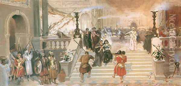 Herod's Feast Oil Painting - Henryk Hector Siemiradzki