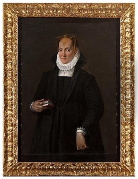 Portrait Of A Noblewoman Oil Painting - Gervasio Gatti
