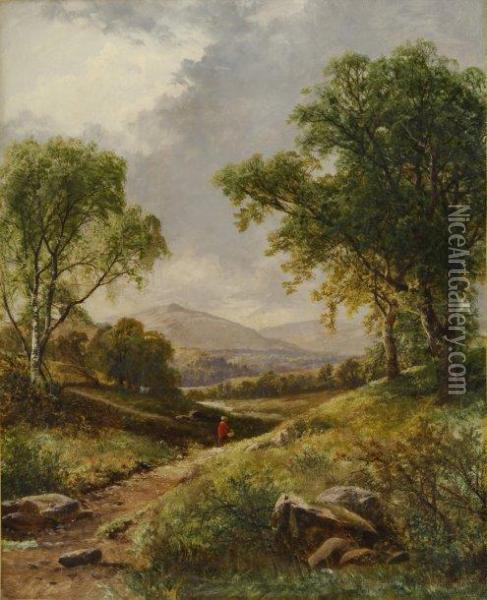 Paysanne Au Chemin Oil Painting - Thomas Stanley Barber