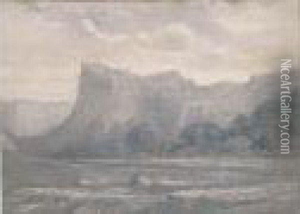 Paysage Montagneux Oil Painting - Gustave Dore