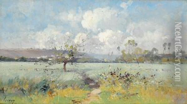 Paesaggio Estivo Oil Painting - Eugene Galien-Laloue