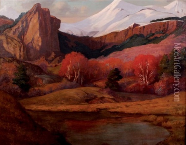Paysage De Montagne Oil Painting - Armand Point