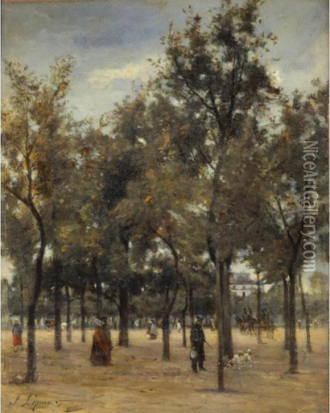 L'esplanade Des Invalides Oil Painting - Stanislas Lepine