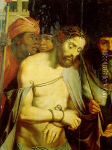 Ecco Homo Oil Painting - Hieronymus Francken the Elder
