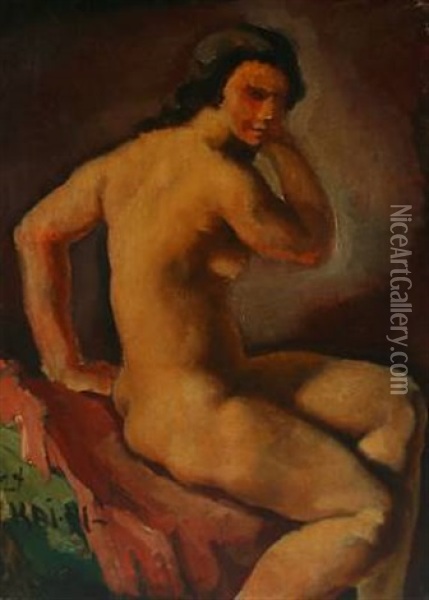 Nude (study) Oil Painting - Kai Nielsen
