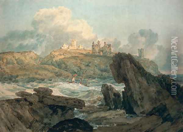 Dunstanburgh Castle Oil Painting - Joseph Mallord William Turner