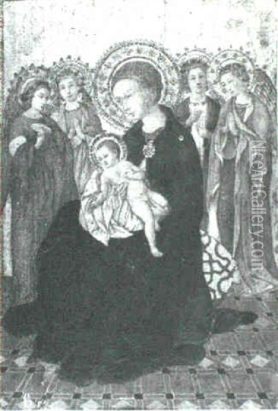 Madonna Of Humility Oil Painting -  Sassetta