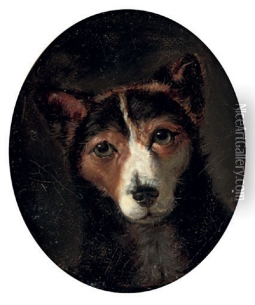 A Favorite Terrier Oil Painting - Samuel Raven