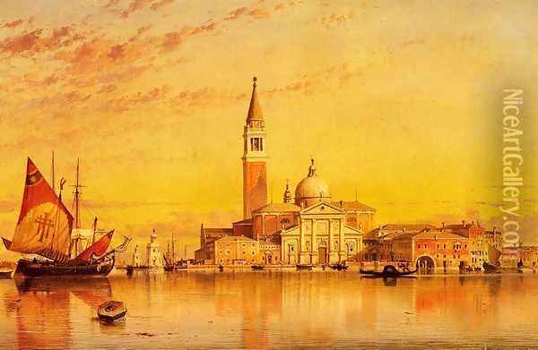 San Giorgio Maggior, Venice Oil Painting - Edward William Cooke