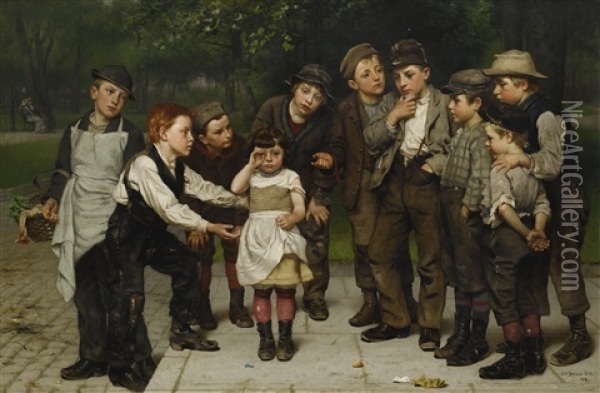 The Lost Child Oil Painting - John George Brown