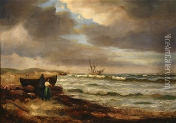 The Rescue Oil Painting - Vilhelm Victor Bille