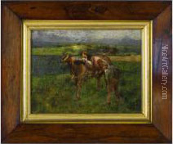 Harvesters Oil Painting - John Barnard Whittaker