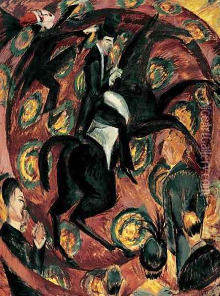 Circus Rider Oil Painting - Ernst Ludwig Kirchner