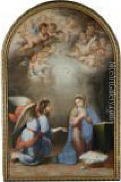 The Annunciation Oil Painting - Bartolome Esteban Murillo