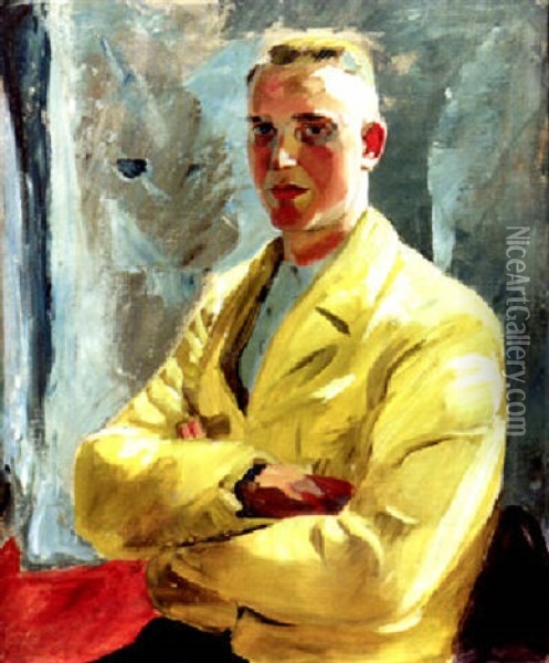 Portrat Eines Jungen Herren Oil Painting - Otto Meyer-Amden