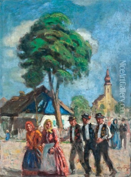 Mise Utan Oil Painting - Tibor (Theodor) Polya