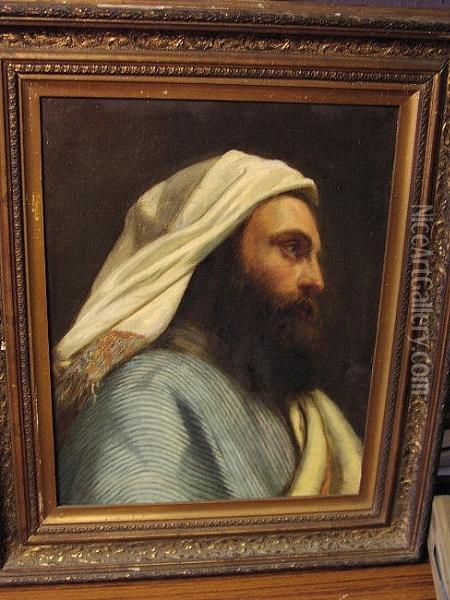 Portrait Of A Middle Eastern Gentleman Oil Painting - Maria Burnham Brook