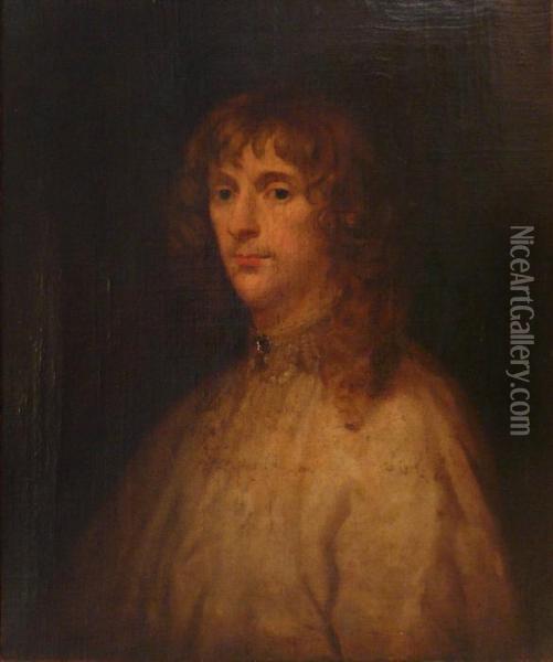 Portrait De Jeune Homme Oil Painting - Sir Anthony Van Dyck
