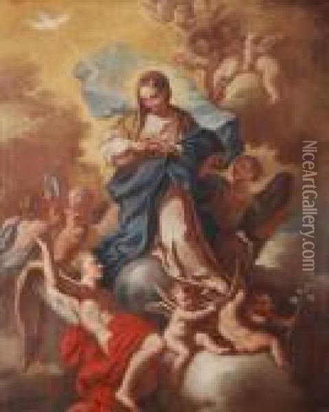 The Immaculateconception Oil Painting - Paolo di Matteis