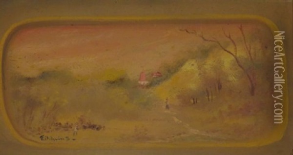Landscape With Windmill Oil Painting - Louis Michel Eilshemius