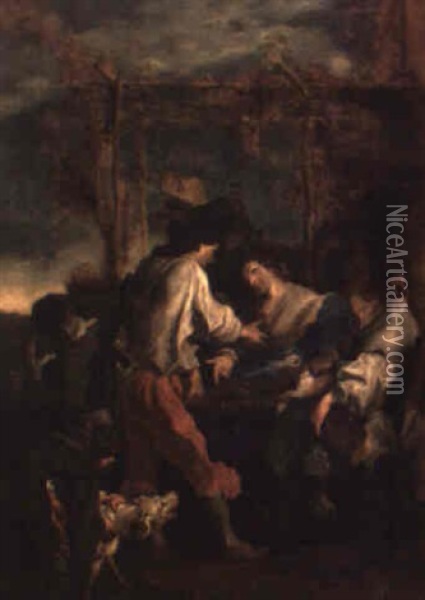 Controversia Oil Painting - Johann Liss