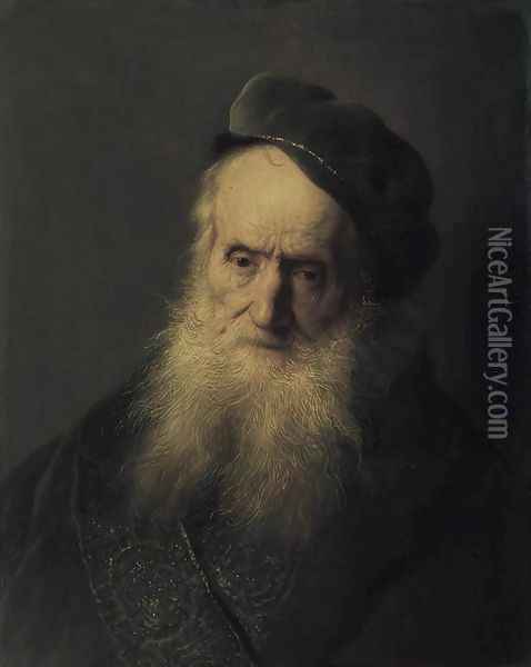 Study of an Old Man c. 1629 Oil Painting - Jan Lievens