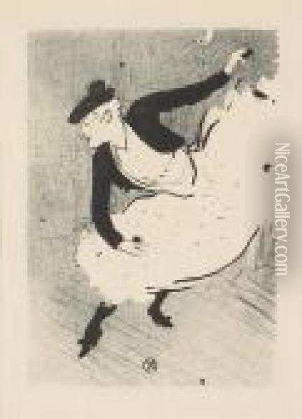 Edmee Lescot, From Le Cafe Concert Oil Painting - Henri De Toulouse-Lautrec