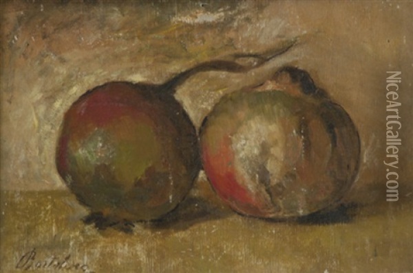 Melograni Oil Painting - Giovanni Bartolena