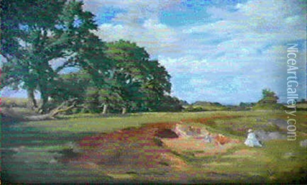 The Sand Pit Oil Painting - Dermod O'Brien