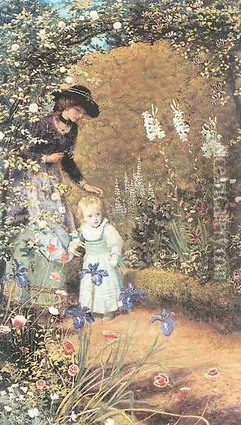 In Wonderland 1890 Oil Painting - Arthur Hughes