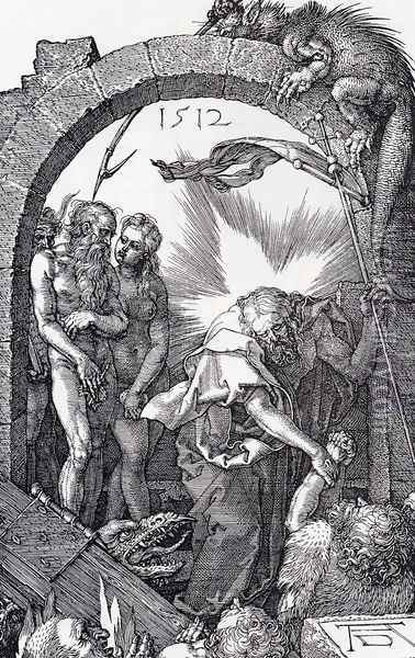 Harrowing Of Hell (Engraved Passion) (or Christ In Limbo) Oil Painting - Albrecht Durer