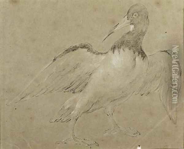 An Oyster Catcher Oil Painting - Jean-Baptiste Oudry