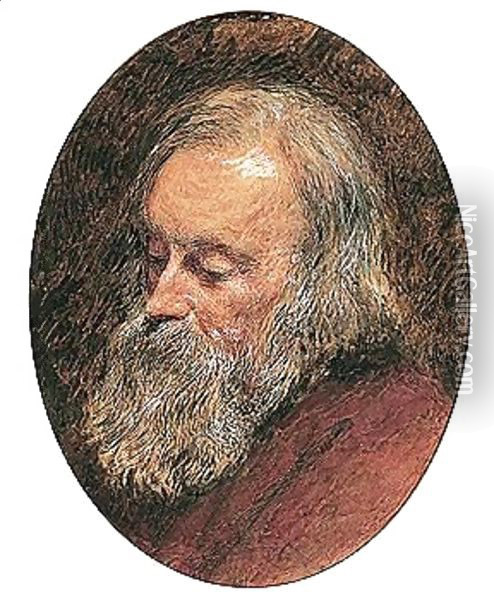 Study Of The Head Of An Old Man Oil Painting - William Henry Hunt
