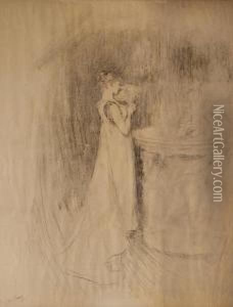 Reflections Oil Painting - Sir William Quiller-Orchardson