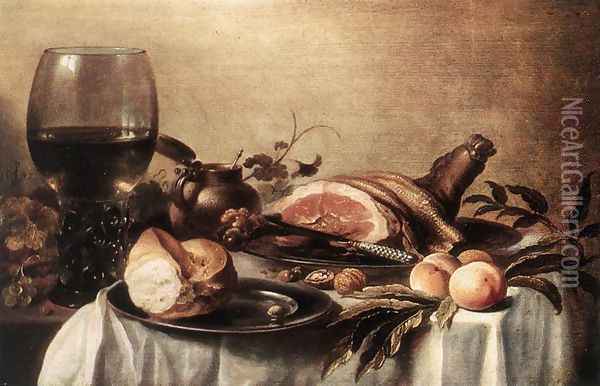 Still-life 1647 Oil Painting - Pieter Claesz.