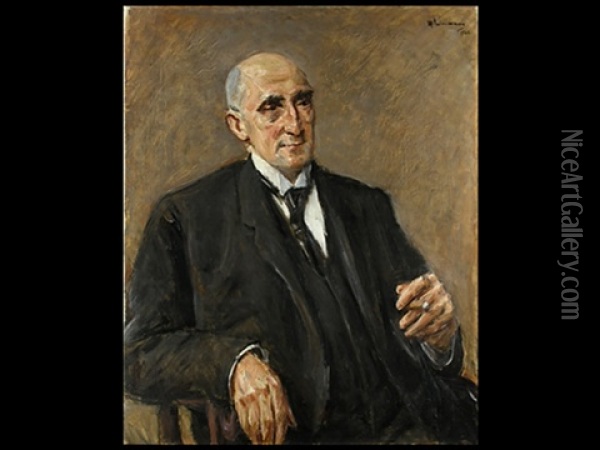 Portrait Des Textilfabrikanten Und Kunstsammlers Carl Lewin, Breslau Oil Painting - Max Liebermann