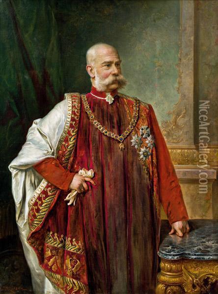 Kaiser Franz Joseph I. Von Osterreich Oil Painting - Hans Zatzka