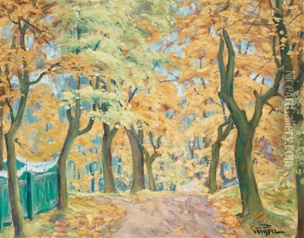 Hostfarger (autumn Colours) Oil Painting - Prince (Napoleon Nicolaus) Eugen