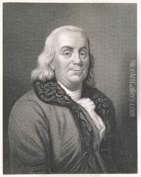 Portrait of Benjamin Franklin Oil Painting - Duplessis, Joseph-Siffrede