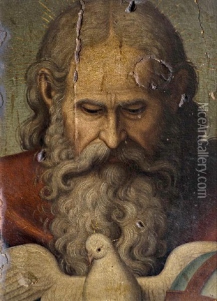 Dios Padre Con El Espiritu Santo Oil Painting - Nicolas Borras