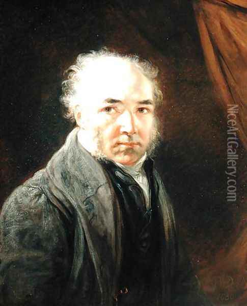 Self Portrait, 1830 Oil Painting - James Ward