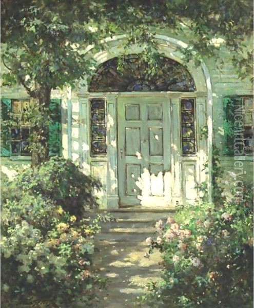 Portsmouth Doorway Oil Painting - Abbott Fuller Graves