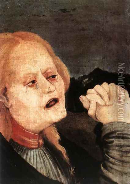 The Lamentation (detail 1) c. 1515 Oil Painting - Matthias Grunewald (Mathis Gothardt)