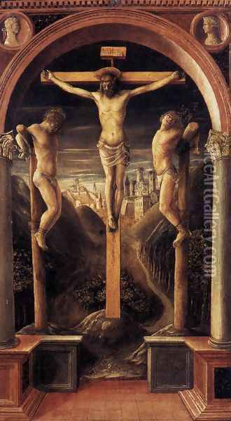 Crucifixion 1456 Oil Painting - Vincenzo Foppa